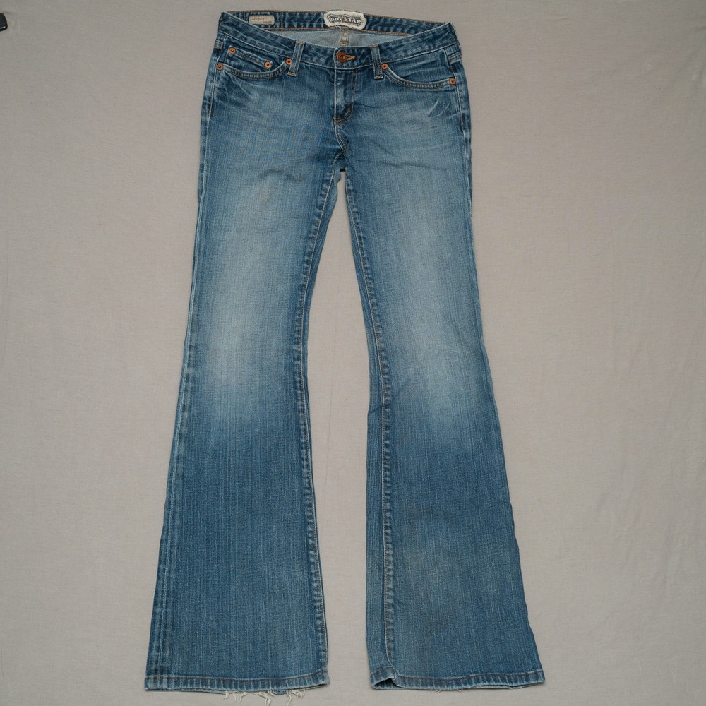 Big Star Light Blue Flare Jeans - Low Rise Wide Leg